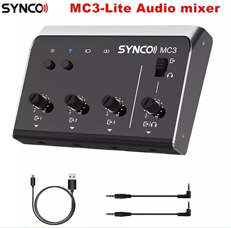 Photography Videos Free - Synco MC3 Lite オーディオミキサー 4チャンネル 超小型