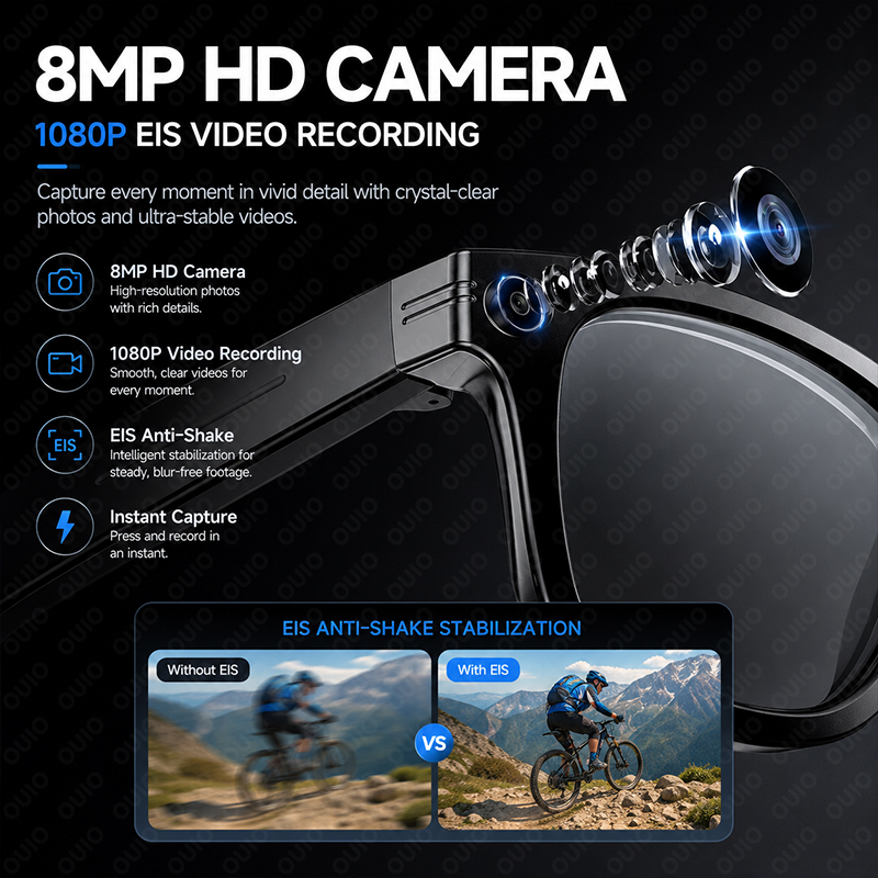 AI写真オブジェクト認識メガネ 8MP HDカメラ AIイン - Photography Japanese のレビューと価格