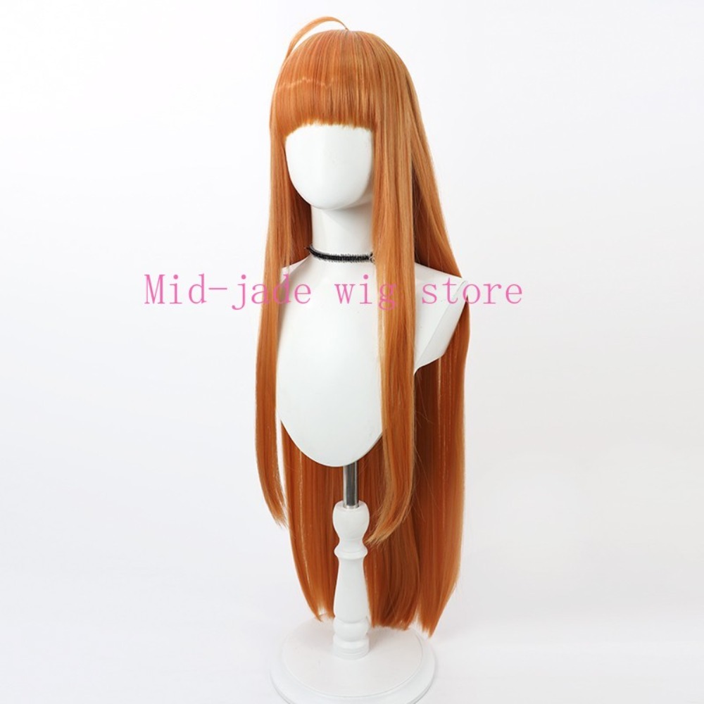 フタバ・サクラのコスプレ用ウィッグ。オレンジレッドのロングス - Photography Japanese のレビューと価格