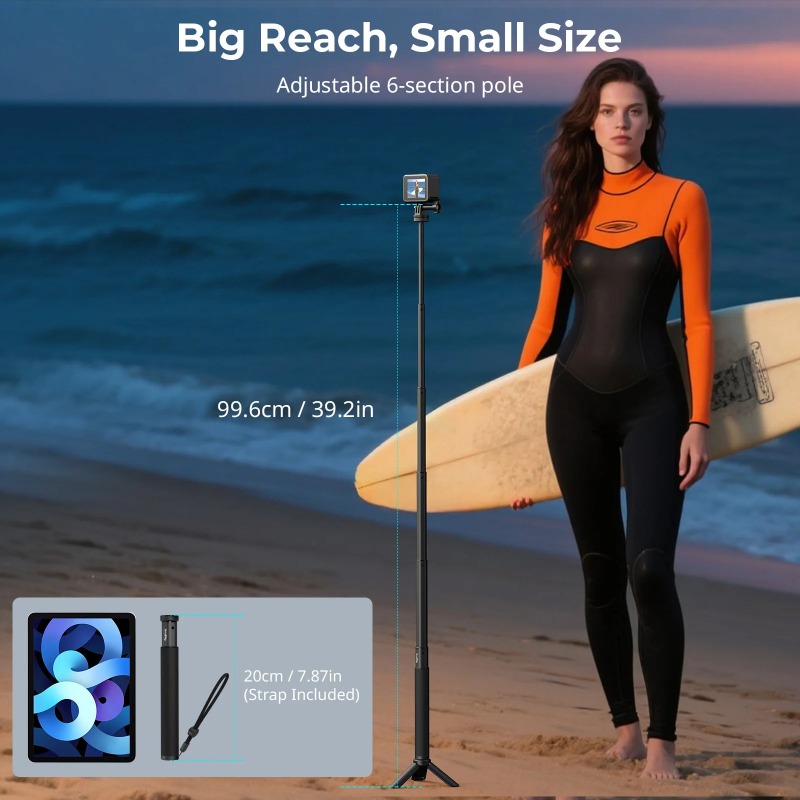 SmallRig アクションカメラ用自撮り棒 スマートフォン - Camera Wrist Strap のレビューと価格